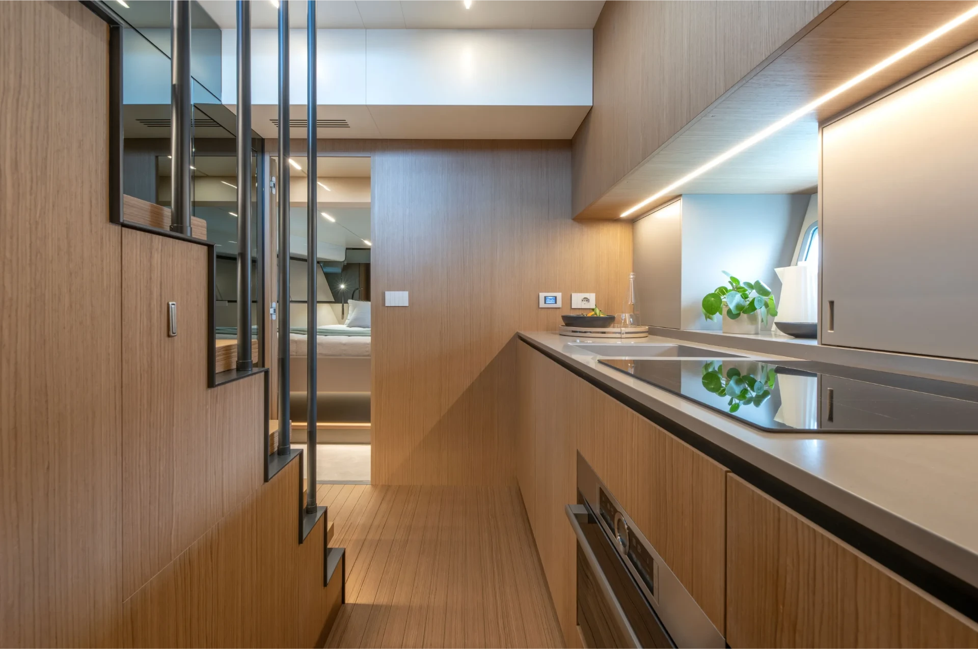 Galley in oak